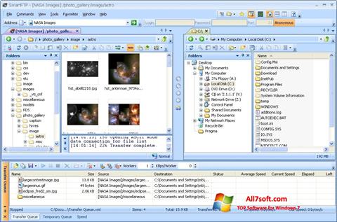 સ્ક્રીનશૉટ SmartFTP Windows 7