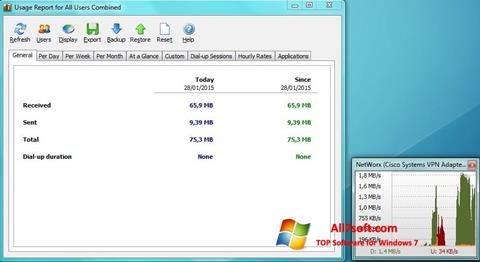 સ્ક્રીનશૉટ NetWorx Windows 7
