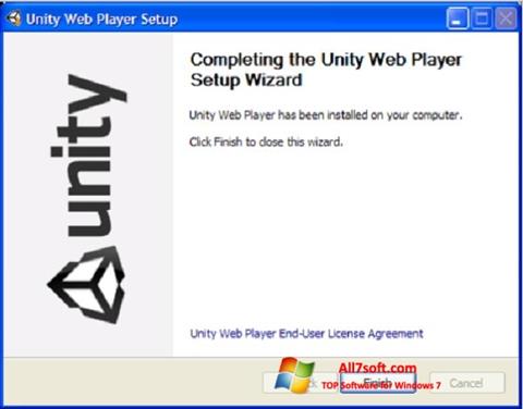 સ્ક્રીનશૉટ Unity Web Player Windows 7