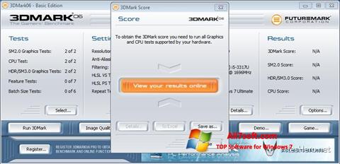 સ્ક્રીનશૉટ 3DMark06 Windows 7