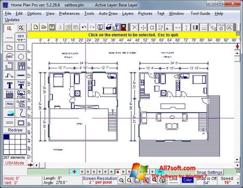 સ્ક્રીનશૉટ Home Plan Pro Windows 7