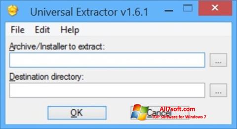 સ્ક્રીનશૉટ Universal Extractor Windows 7