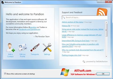 સ્ક્રીનશૉટ Pandion Windows 7