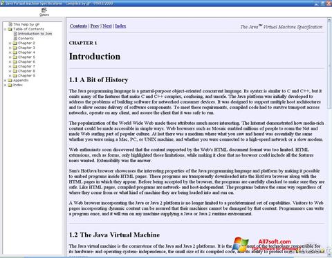 સ્ક્રીનશૉટ Java Virtual Machine Windows 7