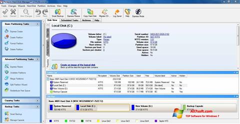 સ્ક્રીનશૉટ Paragon Hard Disk Manager Windows 7