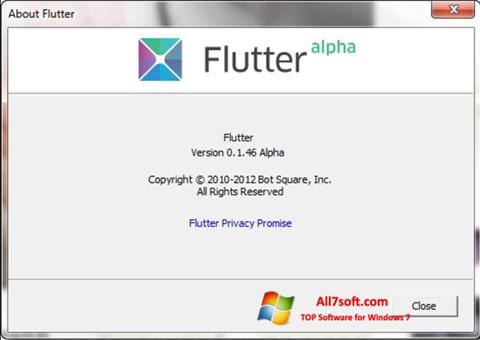 સ્ક્રીનશૉટ Flutter Windows 7