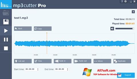 સ્ક્રીનશૉટ MP3 Cutter Windows 7