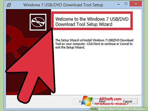સ્ક્રીનશૉટ Windows 7 USB DVD Download Tool Windows 7
