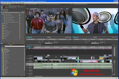 સ્ક્રીનશૉટ Adobe Premiere Pro Windows 7