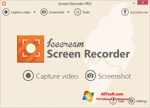 સ્ક્રીનશૉટ Icecream Screen Recorder Windows 7