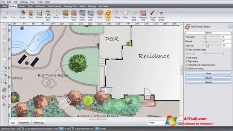 સ્ક્રીનશૉટ Realtime Landscaping Architect Windows 7