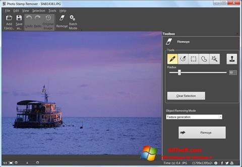 સ્ક્રીનશૉટ Photo Stamp Remover Windows 7