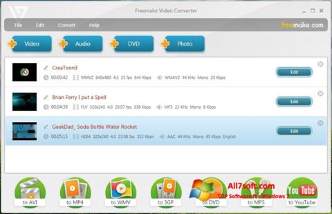 સ્ક્રીનશૉટ Freemake Video Converter Windows 7