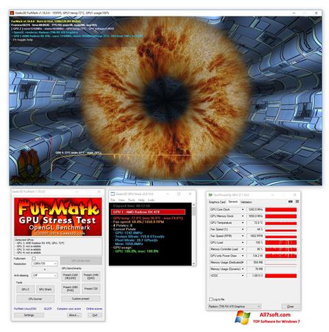 સ્ક્રીનશૉટ FurMark Windows 7
