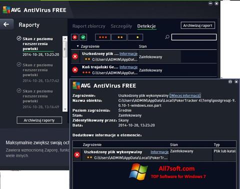 સ્ક્રીનશૉટ AVG AntiVirus Free Windows 7