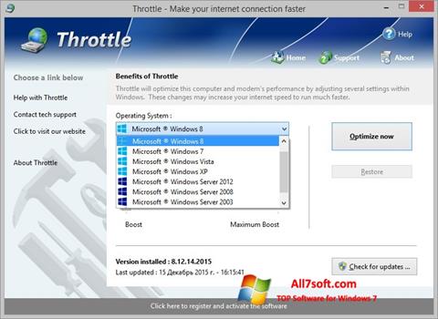 સ્ક્રીનશૉટ Throttle Windows 7