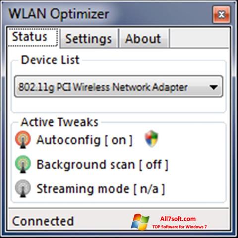 સ્ક્રીનશૉટ WLAN Optimizer Windows 7