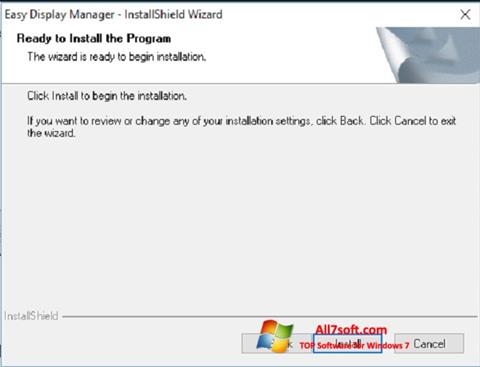 સ્ક્રીનશૉટ Easy Display Manager Windows 7