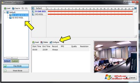 સ્ક્રીનશૉટ D-ViewCam Windows 7