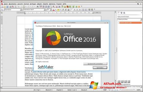 સ્ક્રીનશૉટ SoftMaker Office Windows 7