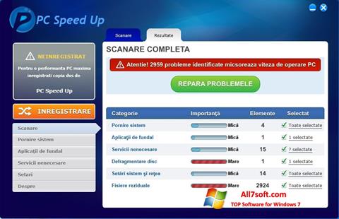 સ્ક્રીનશૉટ PC Speed Up Windows 7
