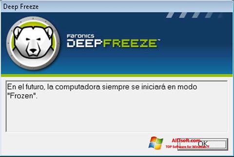 સ્ક્રીનશૉટ Deep Freeze Windows 7