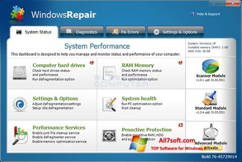 સ્ક્રીનશૉટ Windows Repair Windows 7
