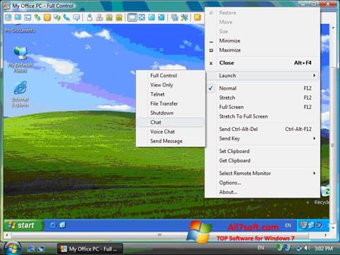 સ્ક્રીનશૉટ Radmin Windows 7