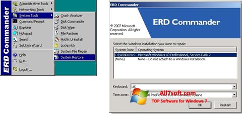 સ્ક્રીનશૉટ ERD Commander Windows 7