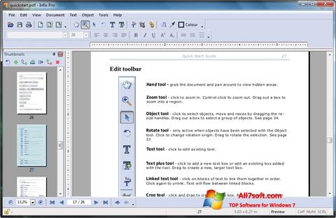 સ્ક્રીનશૉટ Infix PDF Editor Windows 7