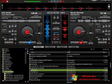 સ્ક્રીનશૉટ Virtual DJ Pro Windows 7
