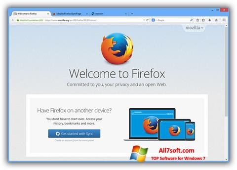 સ્ક્રીનશૉટ Mozilla Firefox Offline Installer Windows 7