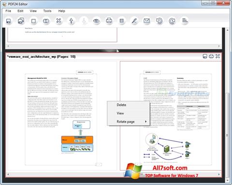 સ્ક્રીનશૉટ PDF24 Creator Windows 7