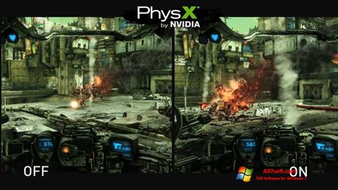 સ્ક્રીનશૉટ NVIDIA PhysX Windows 7