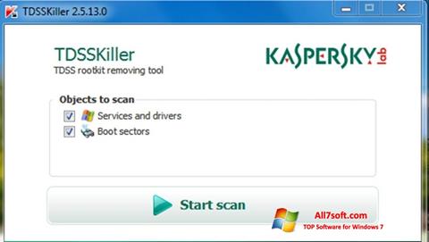 સ્ક્રીનશૉટ Kaspersky TDSSKiller Windows 7