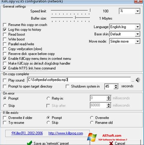 સ્ક્રીનશૉટ KillCopy Windows 7