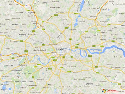 સ્ક્રીનશૉટ Google Maps Windows 7