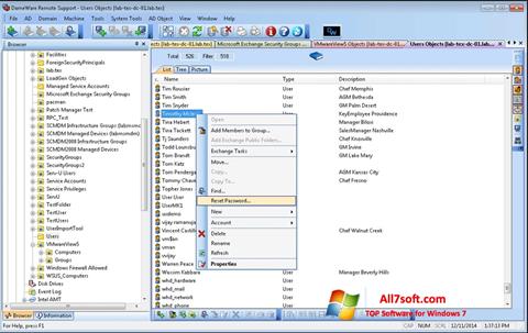 સ્ક્રીનશૉટ Remote Administration Tool Windows 7