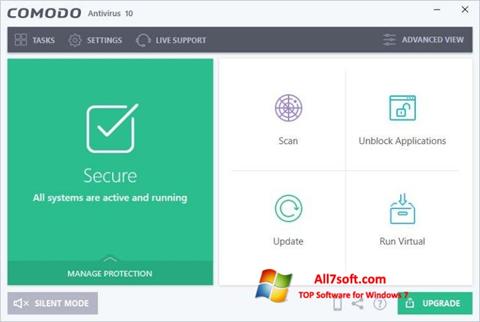 સ્ક્રીનશૉટ Comodo Antivirus Windows 7